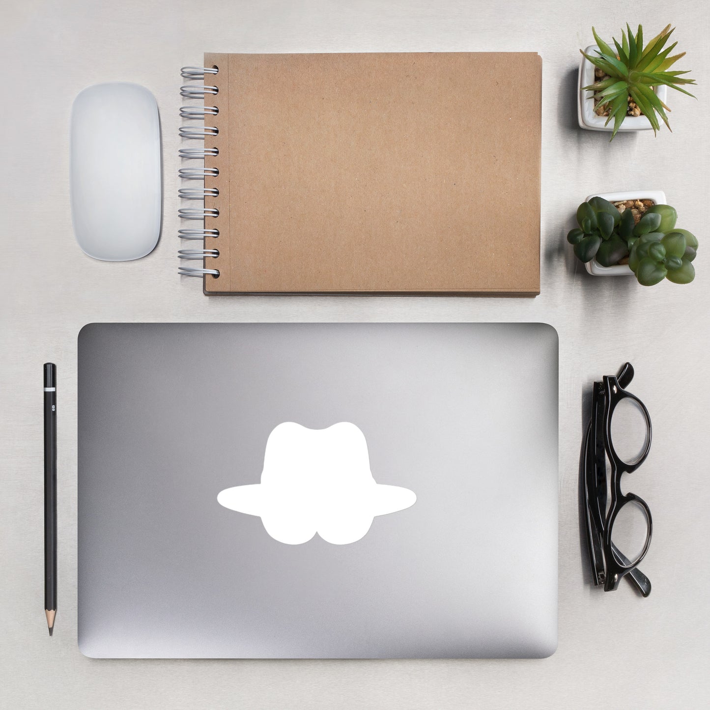 Brimm Wear Logo Bubble-free Stickers White
