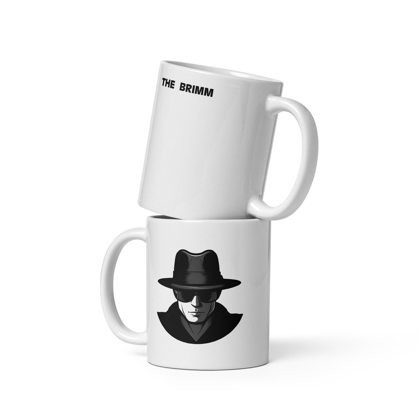 Spy Guy White glossy mug